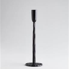 Black Cast Iron Candlestick 