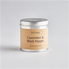 Cucumber &amp; Black Pepper Scented Tin Candle