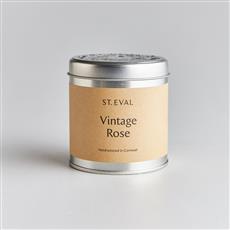 Vintage Rose Scented Tin Candle 