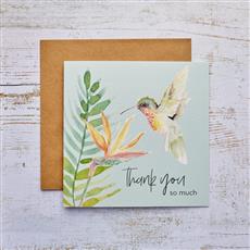 Thank you Humming Bird Card