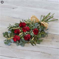 Red Simple Rose Sheaf