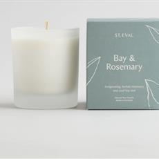 Bay &amp; Rosemary Lamorna Glass Candle 