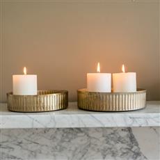Reeded Tray Set of 2