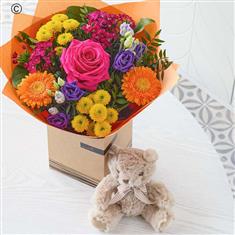 Bright New Baby Gift Set with Bertie Bear